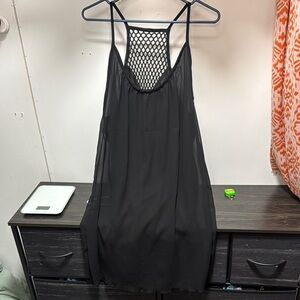 Elegant Black Midi Dress with Sophisticated Design and lined PTP 21